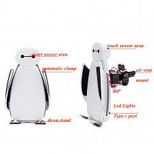 TDS C5 Держатель для смартфонов + беспроводное ЗУ 10W (в воздуховод)